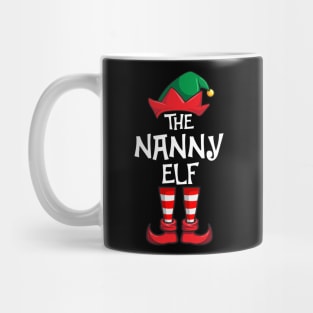 Nanny Elf Matching Family Christmas Mug